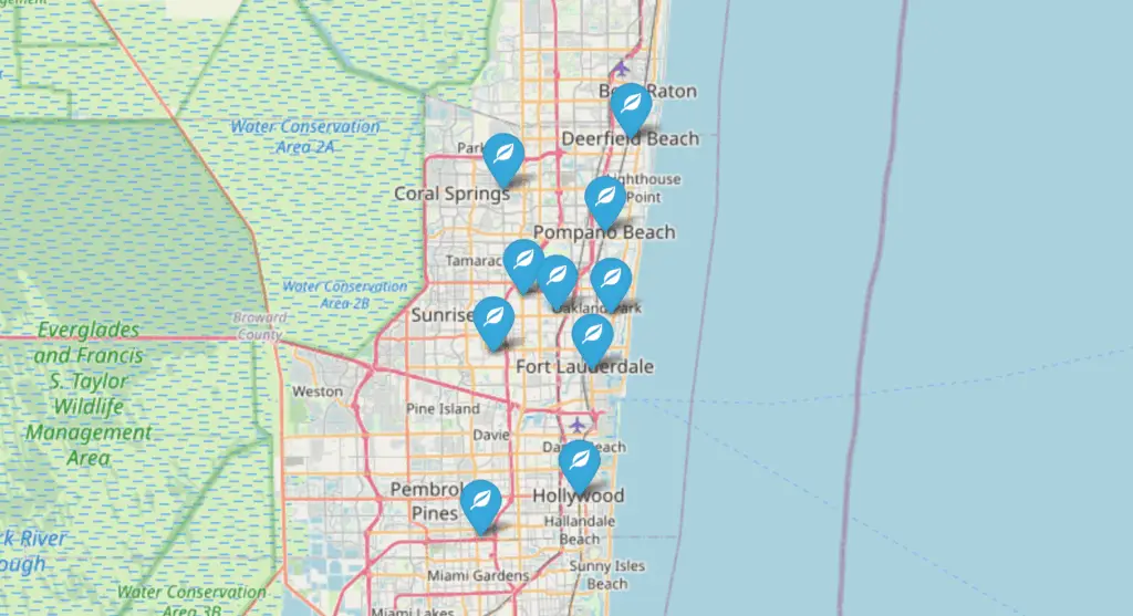 Zen locations in Broward County