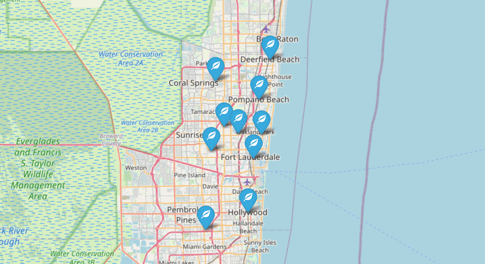 Zen locations in Broward County